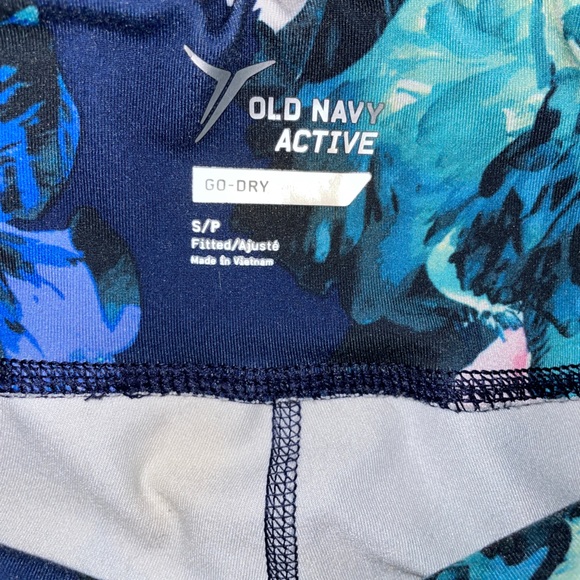 Old Navy Active Go-Dry Womens Floral Leggings Wotkout Pants Size Small - Picture 8 of 8